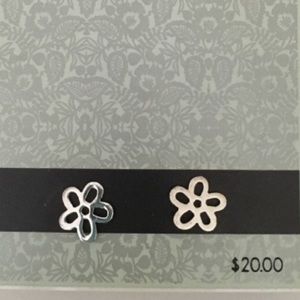 Sterling Silver Flower Earrings